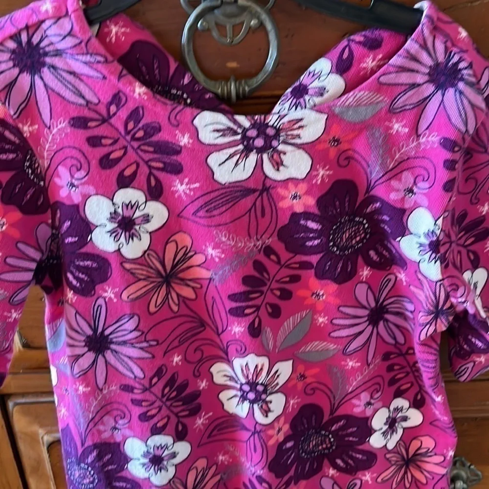 Gymboree Girls pink and purple tunic dress size medium 7/8 preloved